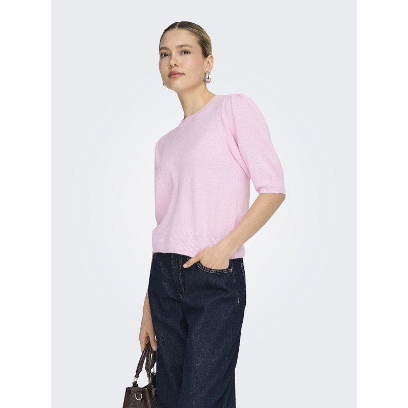 ONLY Rica 2/4 Strik Pullover - Pink-A-Boo
