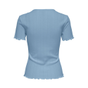 ONLY Tenna Rund Hals S/S Top - Soft Chambray