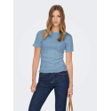 ONLY Tenna Rund Hals S/S Top - Soft Chambray