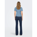 ONLY Tenna Rund Hals S/S Top - Soft Chambray
