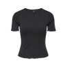 ONLY Tenna Rund Hals S/S Top - Sort