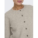 JDY Chloe strikcardigan - Turtledove Melange