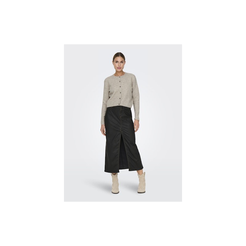 JDY Chloe strikcardigan - Turtledove Melange