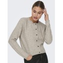 JDY Chloe strikcardigan - Turtledove Melange
