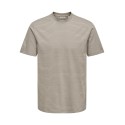 ONLY & SONS Fred Relaxed Stribet T-shirt - Desert Taupe