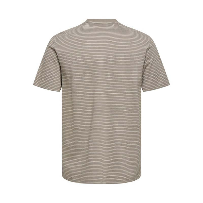 ONLY & SONS Fred Relaxed Stribet T-shirt - Desert Taupe