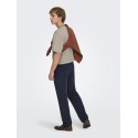 ONLY & SONS Fred Relaxed Stribet T-shirt - Desert Taupe
