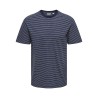 ONLY & SONS Fred Relaxed Stribet T-shirt - Navy Blazer