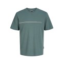 JACK & JONES Plus Fusion Chest Brand T-shirt - North Atlantic
