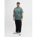 JACK & JONES Plus Fusion Chest Brand T-shirt - North Atlantic