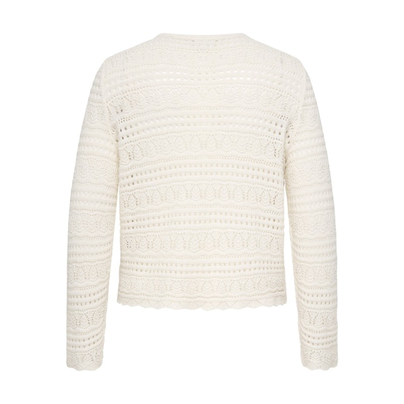 ONLY CARMAKOMA Elke L/S Strik Pullover - Birch