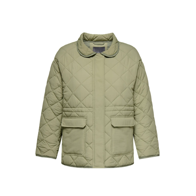 ONLY CARMAKOMA Jess Quiltet Jakke - Tea