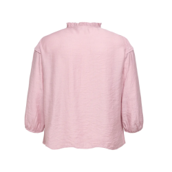 ONLY CARMAKOMA Simme 3/4 V-hals Skjorte - Misty Rose