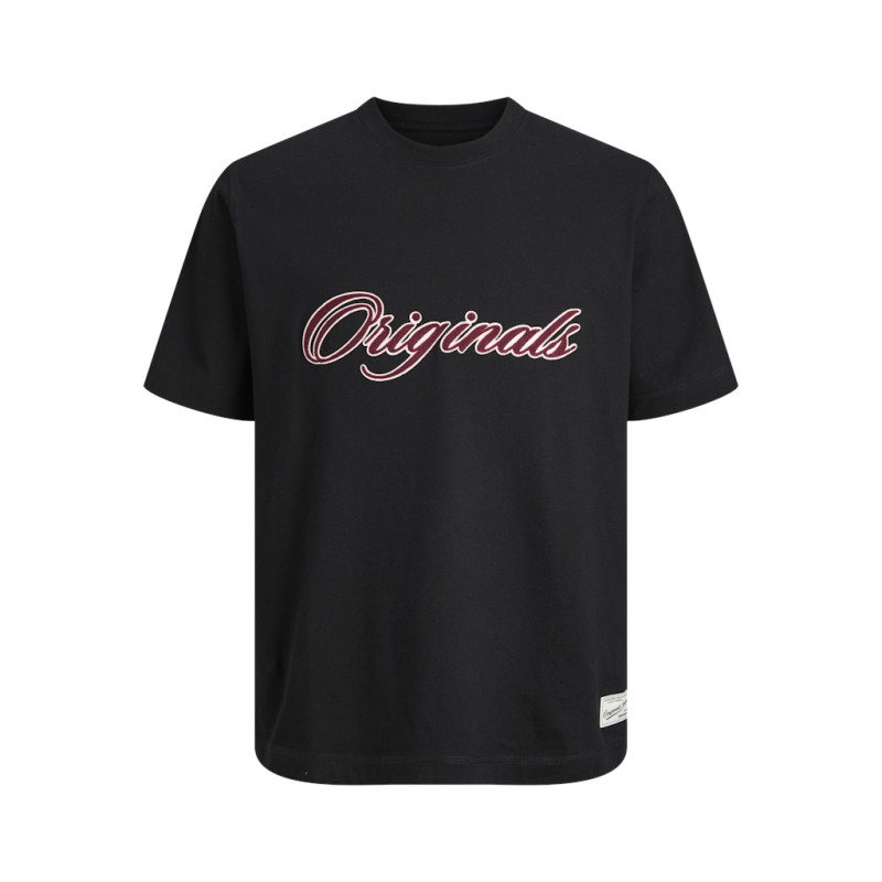 JACK & JONES Plus Nantucket Broderi T-shirt - Sort