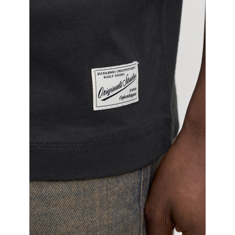 JACK & JONES Plus Nantucket Broderi T-shirt - Sort