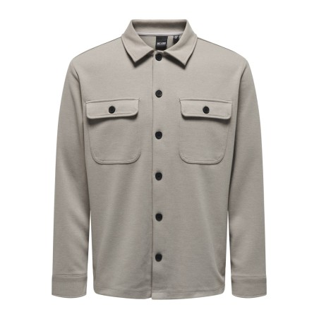ONLY & SONS Kodyl Sweat Overshirt - Vintage Khaki