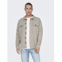 ONLY & SONS Kodyl Sweat Overshirt - Vintage Khaki