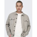 ONLY & SONS Kodyl Sweat Overshirt - Vintage Khaki