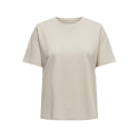 ONLY Only Bomuld T-shirt - Silver Linning