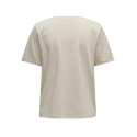 ONLY Only Bomuld T-shirt - Silver Linning