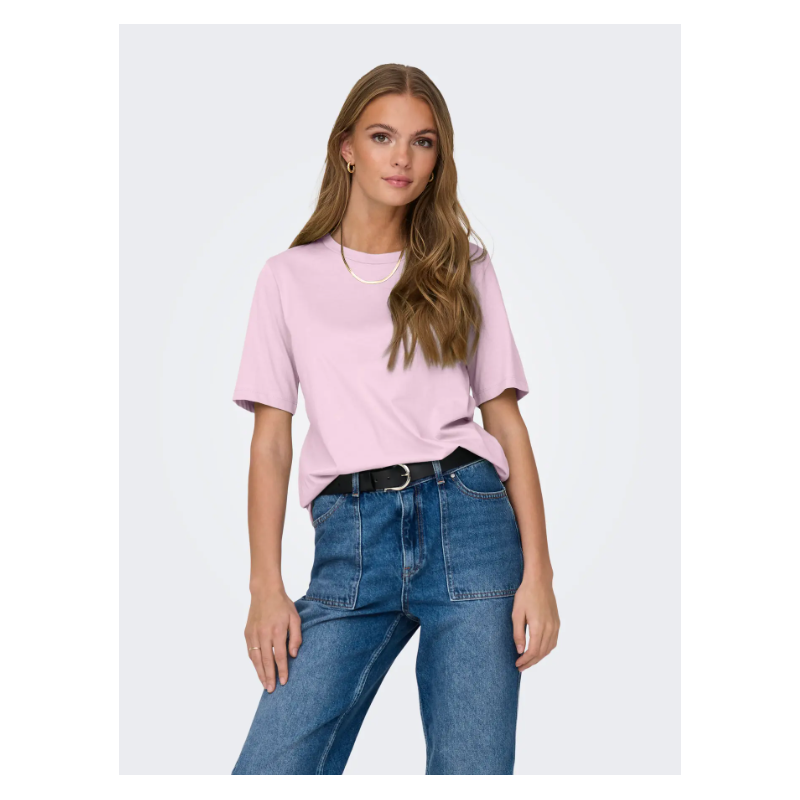 ONLY Only Bomuld T-shirt - Roseate Spoonbill