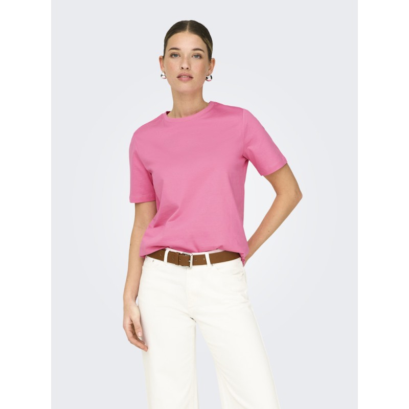 ONLY Freja Luxe T-Shirt - Sachet Pink