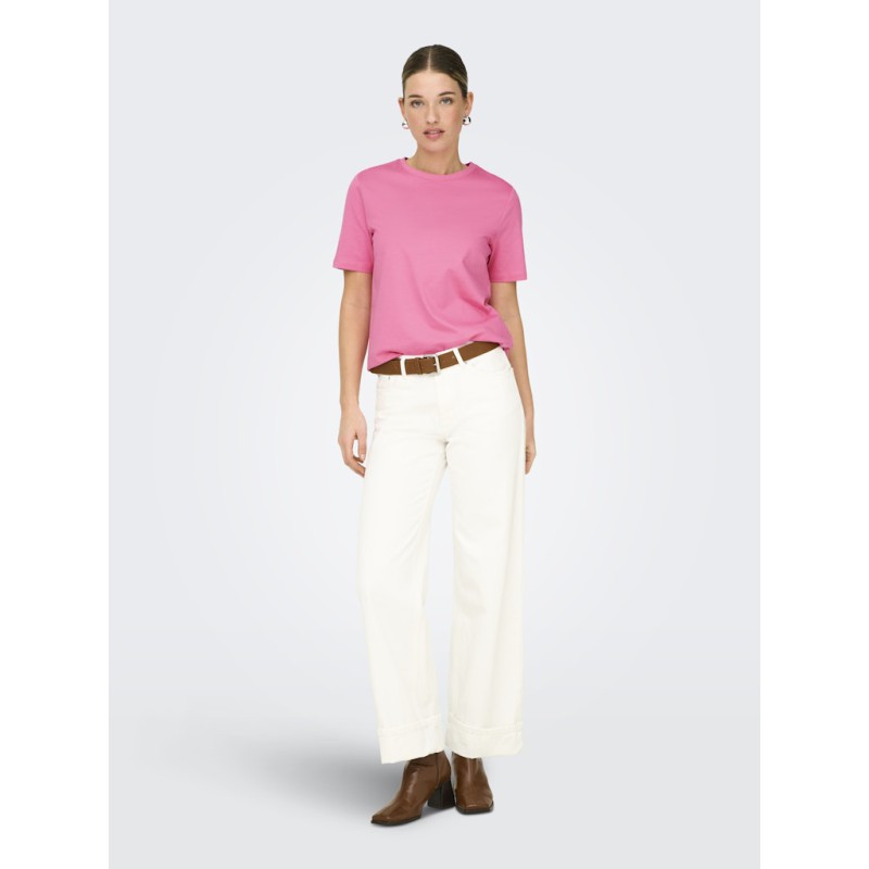 ONLY Freja Luxe T-Shirt - Sachet Pink