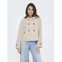 ONLY April Kort Klassisk Trenchcoat - birch