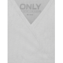 KIDS ONLY Lola 2-pak Vendebare Top - Super Light Grey Melange