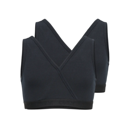 KIDS ONLY Lola 2-pak Vendebare Top - Sort