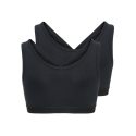 KIDS ONLY Lola 2-pak Vendebare Top - Sort