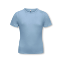 KIDS ONLY Lucky S/S Rund Hals T-shirt - Soft Chambray