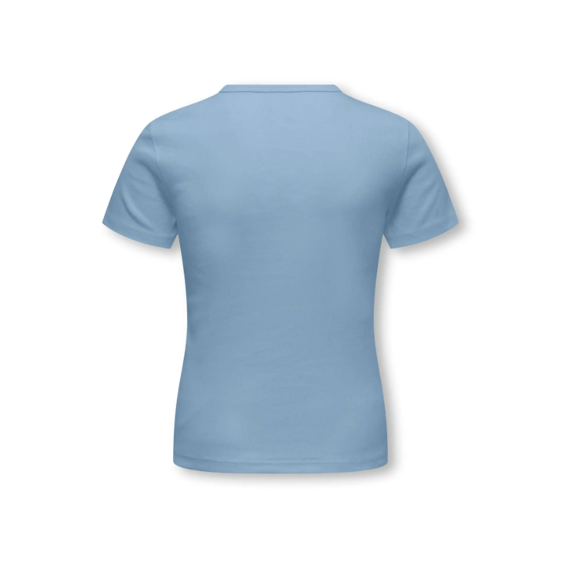 KIDS ONLY Lucky S/S Rund Hals T-shirt - Soft Chambray