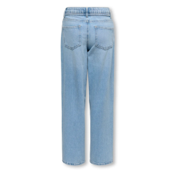 KIDS ONLY Gianna MW Straight Ballon Denim Jeans - Light Blue Denim