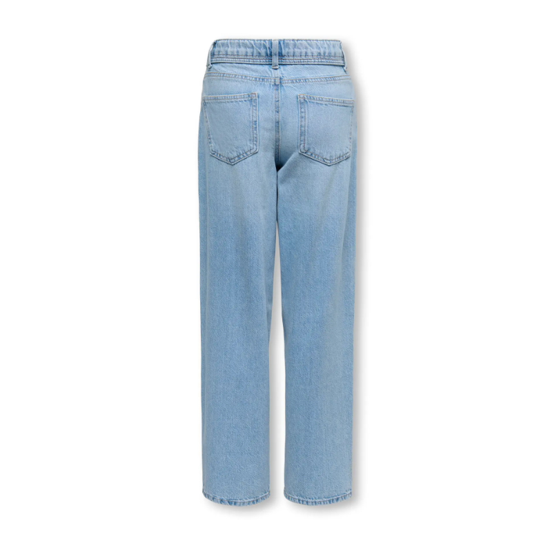 KIDS ONLY Gianna MW Straight Ballon Denim Jeans - Light Blue Denim