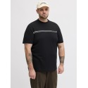 JACK & JONES Plus Fusion Chest Brand T-shirt - Sort