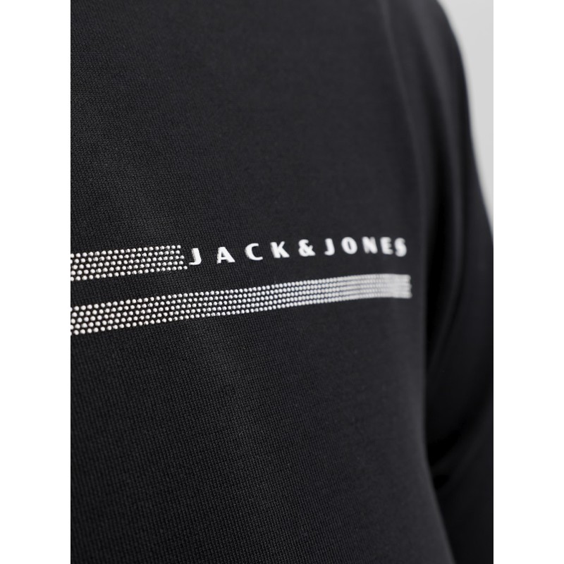 JACK & JONES Plus Fusion Chest Brand T-shirt - Sort