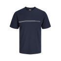 JACK & JONES Plus Fusion Chest Brand T-shirt - Outer Space
