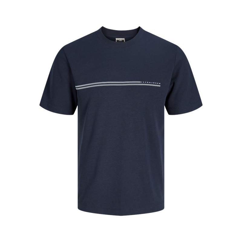 JACK & JONES Plus Fusion Chest Brand T-shirt - Outer Space