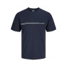 JACK & JONES Plus Fusion Chest Brand T-shirt - Outer Space