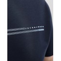 JACK & JONES Plus Fusion Chest Brand T-shirt - Outer Space
