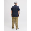 JACK & JONES Plus Fusion Chest Brand T-shirt - Outer Space