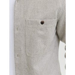 JACK & JONES Bluerayle Hør Solid L/S Skjorte - Lemon Pepper