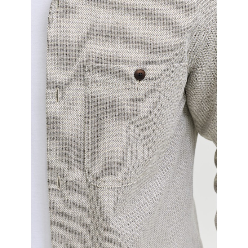 JACK & JONES Bluerayle Hør Solid L/S Skjorte - Lemon Pepper
