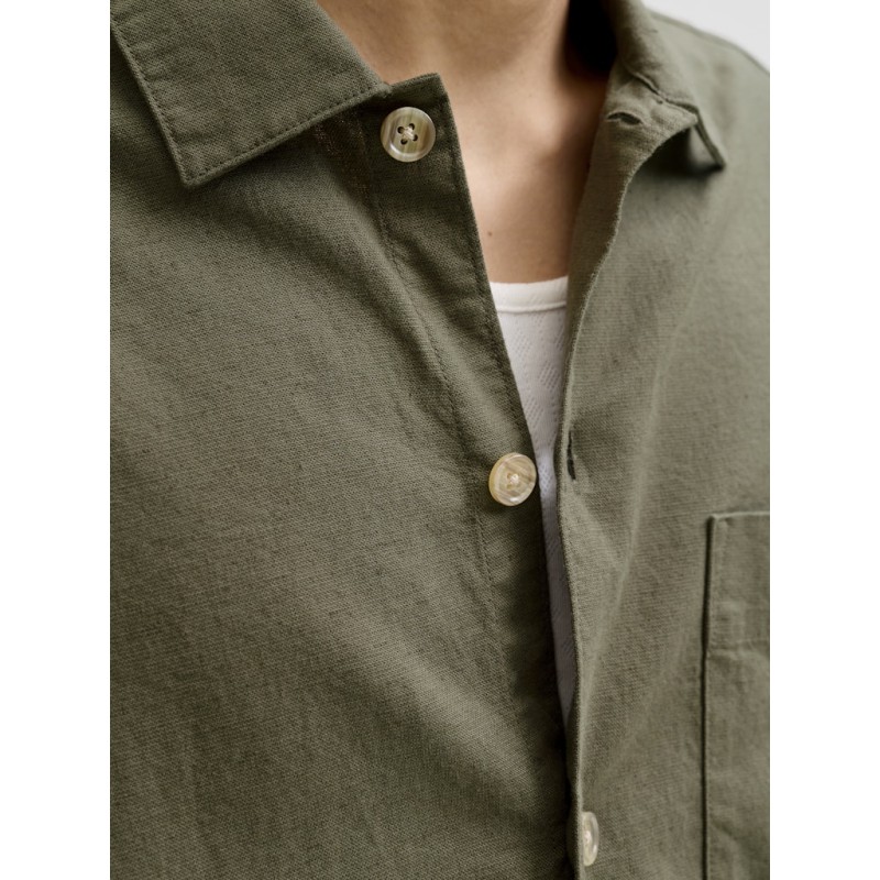 JACK & JONES Tristan Overshirt L/S - Dusty olive