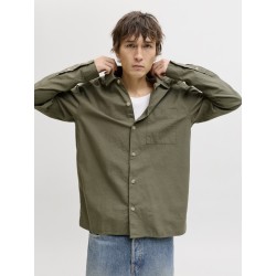 JACK & JONES Tristan Overshirt L/S - Dusty olive