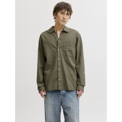 JACK & JONES Tristan Overshirt L/S - Dusty olive