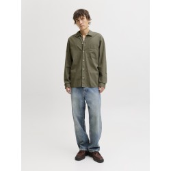 JACK & JONES Tristan Overshirt L/S - Dusty olive