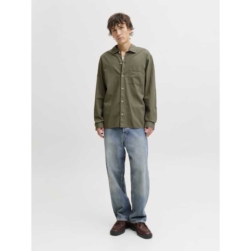 JACK & JONES Tristan Overshirt L/S - Dusty olive