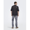 ONLY & SONS Weft Regular MW Jeans - Light Grey Denim